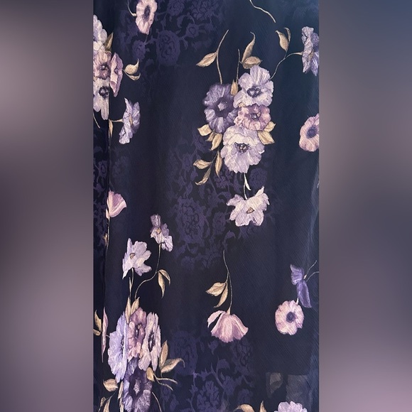 K Studio Women’s Purple Floral Print Skirt size 12 - Picture 3 of 8